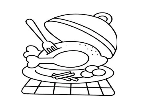 Dibujos de pollos asados - Imagui