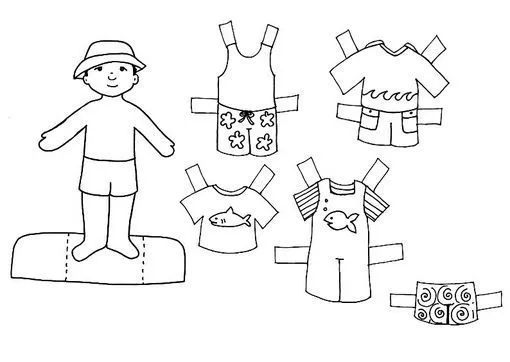 dibujos de prendas de vestir de niña para colorear - Buscar con ...