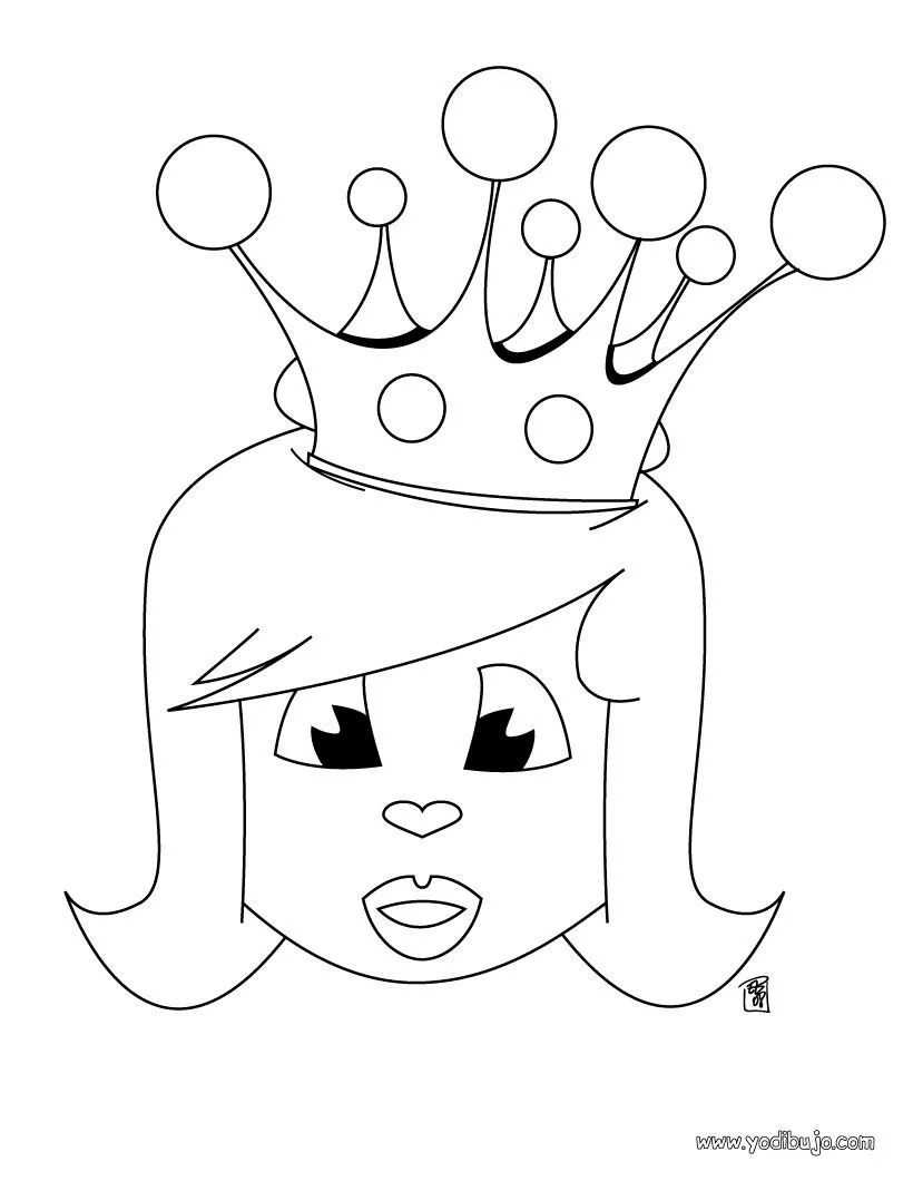 Dibujos de PRINCESAS para colorear, Corona de Princesa para imprimir Dibujos de PRINCESAS para colorear, Corona de Princesa para imprimir