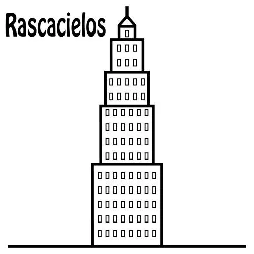 DIBUJOS DE RASCACIELOS PARA COLOREAR | Dibujos para colorear DIBUJOS DE RASCACIELOS PARA COLOREAR | Dibujos para colorear