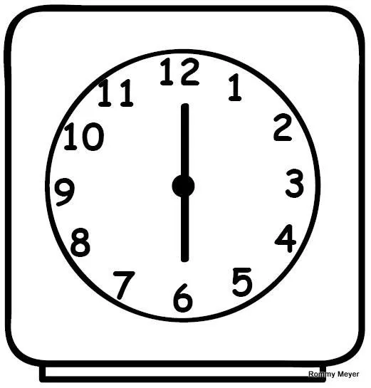 Dibujo de reloj despertador - Imagui