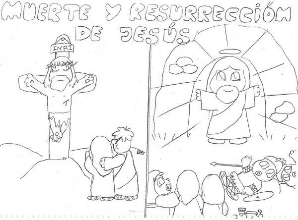Dibujos de la Resurrección de Jesucristo para pintar | Colorear ...