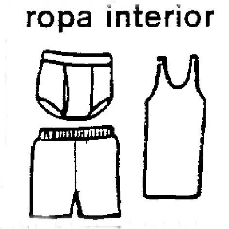 Dibujos para colorear de ROPA INTERIOR - Imagui