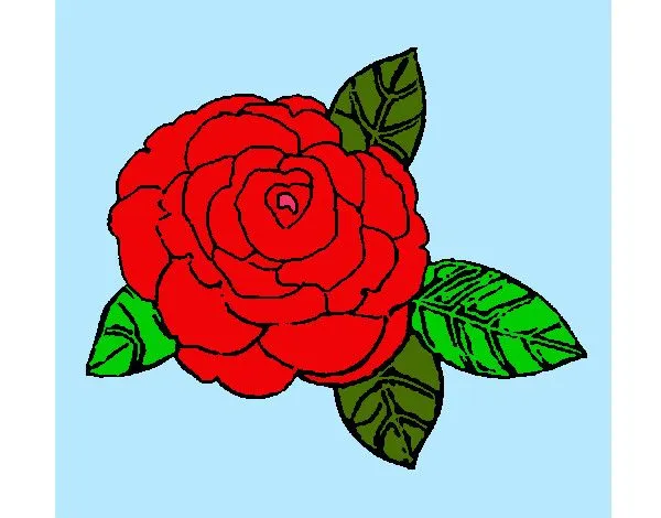 Dibujos de Rosas para Colorear - Dibujos.net
