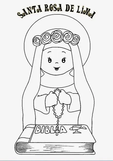Dibujos de santa rosa de lima - Imagui
