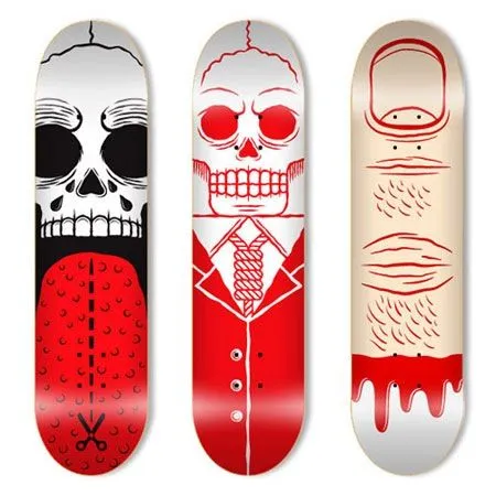 Selección de 220 diseños de ilustraciones de "Skateboard ...