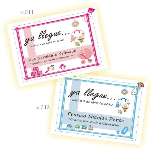 Diseños de tarjetitas de souvenir para imprimir - Imagui