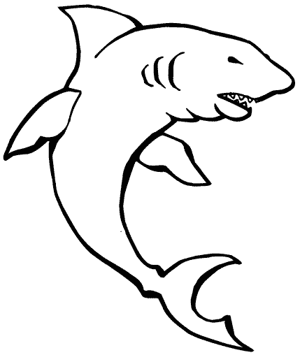 Dibujos de tiburones para colorear facil para imprimir - Imagui