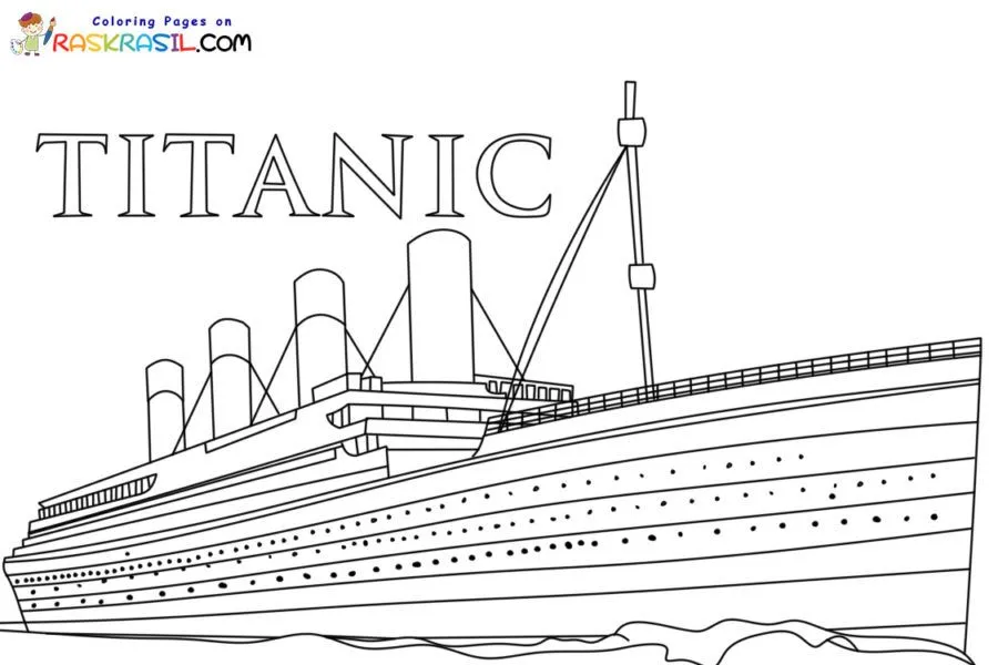 Dibujos de Titanic para Colorear