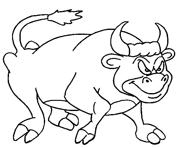 Dibujos de toros para pintar | Colorear imágenes Dibujos de toros para pintar | Colorear imágenes