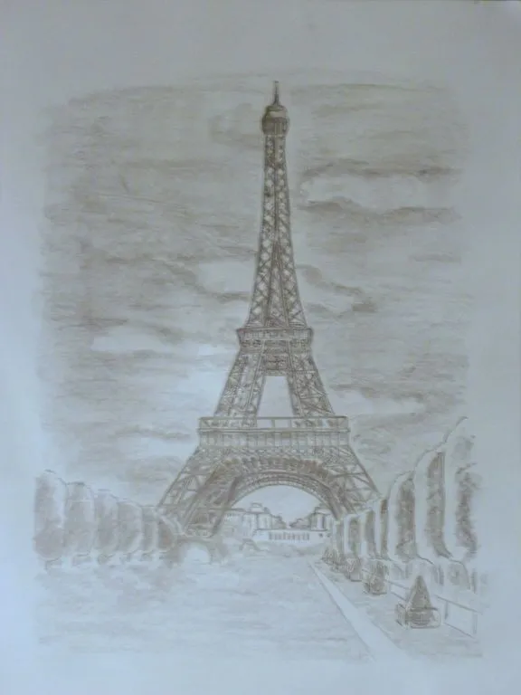 Dibujos de la torre eiffel a lapiz - Imagui