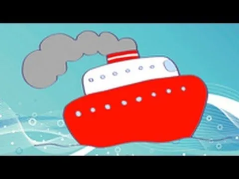 Dibujos de transportes para niños. Cómo dibujar un barco - YouTube