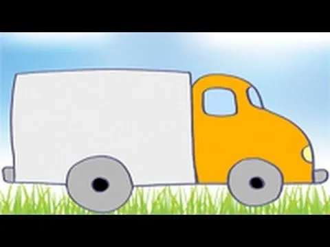Dibujos de transportes para niños. Cómo dibujar un camión - YouTube
