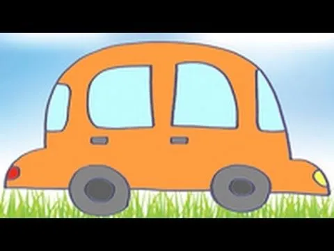 Dibujos de transportes para niños. Cómo dibujar un coche - YouTube