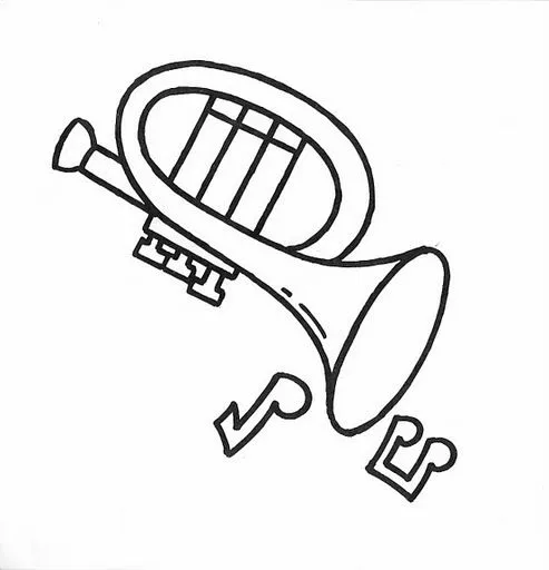 Dibujos de trompetas para colorear - Imagui