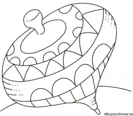 Dibujos para colorear de un trompo - Imagui
