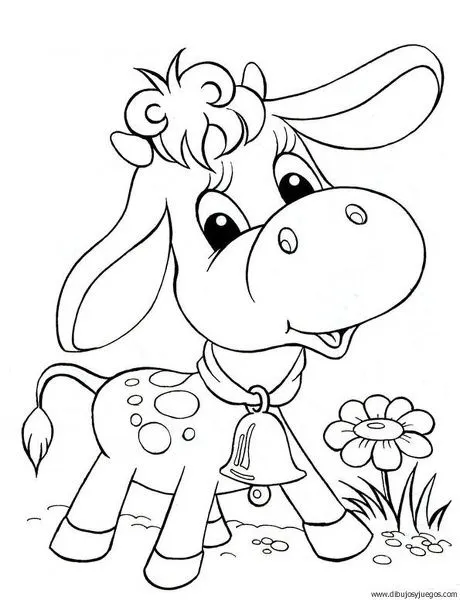 Dibujos de vacas animadas para colorear - Imagui