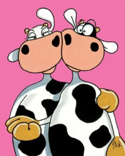 Dibujos de vacas graciosas - Imagui