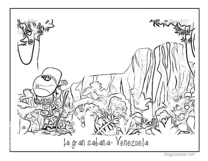 Dibujos de Venezuela para niños en color y para colorear - Colorear dibujos  infantiles