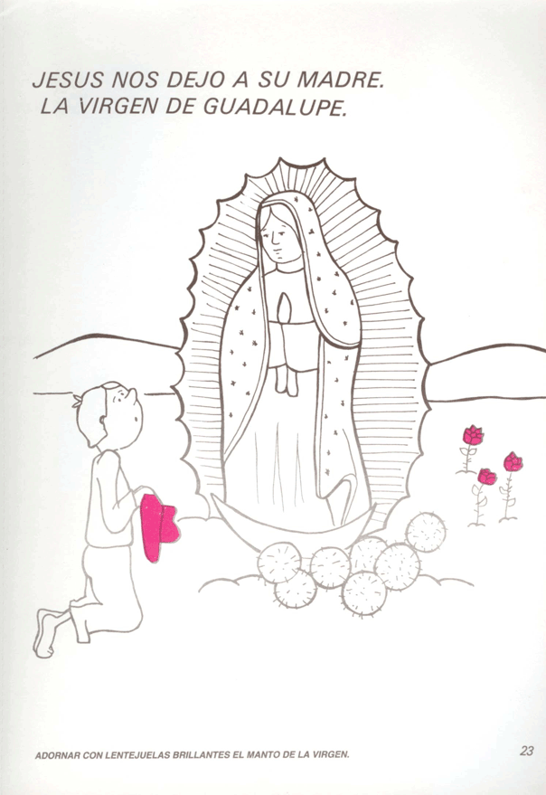 Dibujos de la Virgen de Guadalupe