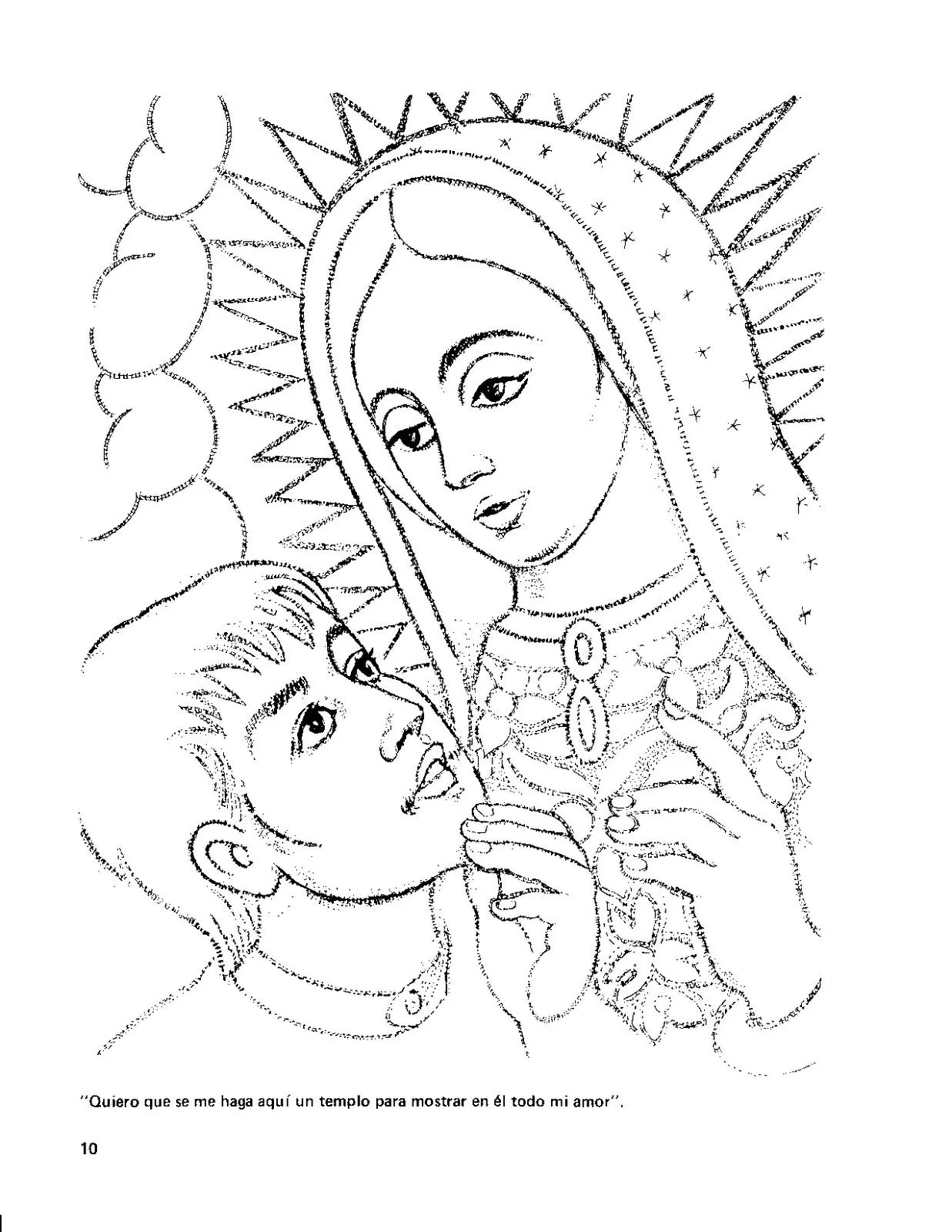 Dibujos Para Colorear De La Virgen De Guadalupe Dibujos Para Colorear