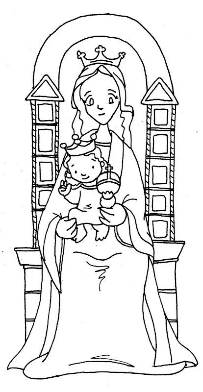 Dibujos de la virgen del valle para colorear - Imagui Dibujos de la virgen del valle para colorear - Imagui