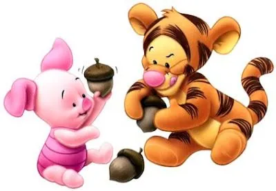 Dibujos de Winnie Pooh bebé y sus amigos - Imagui