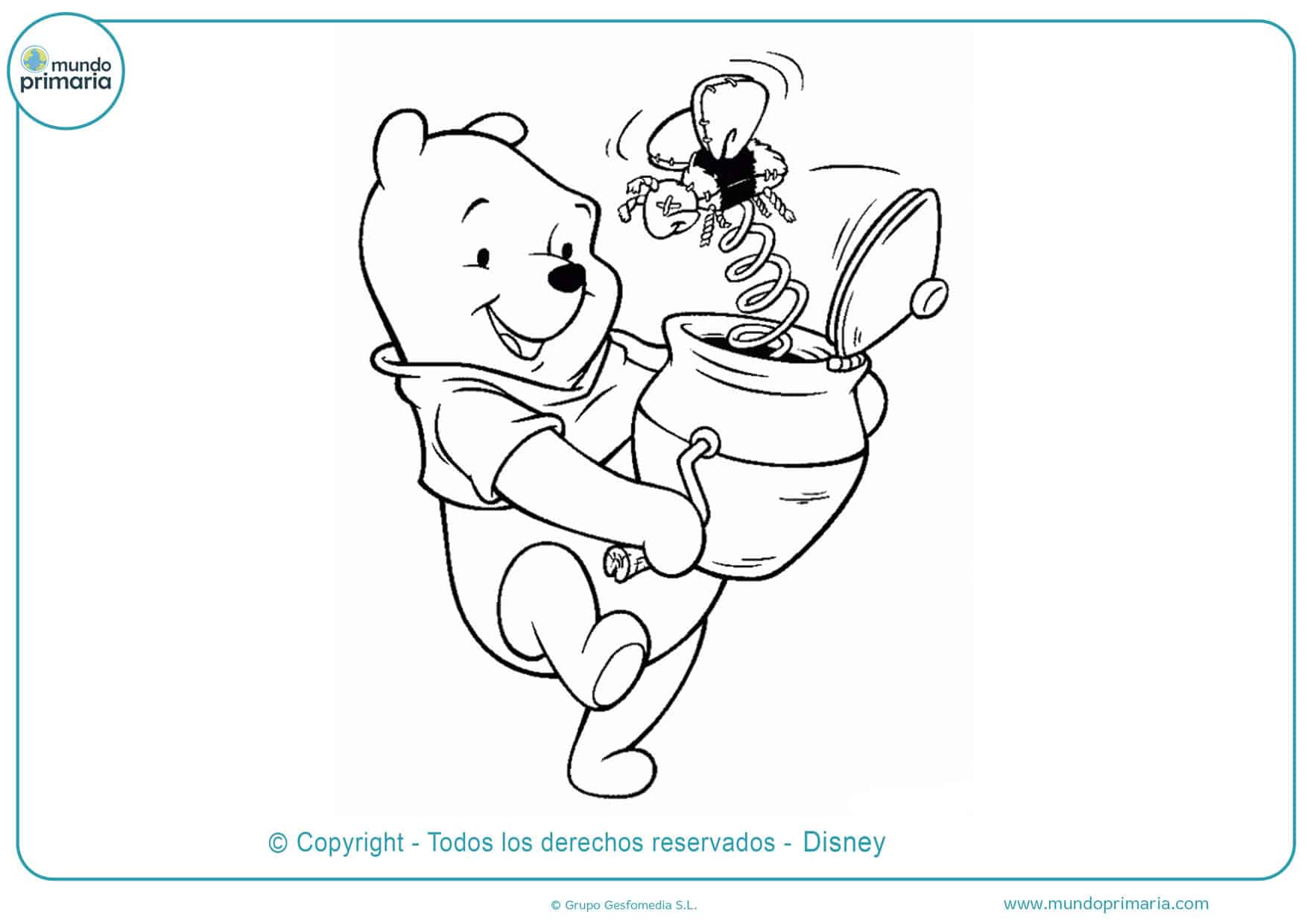⇨ Dibujos de Winnie Pooh para Colorear (Imprimir y Listo)