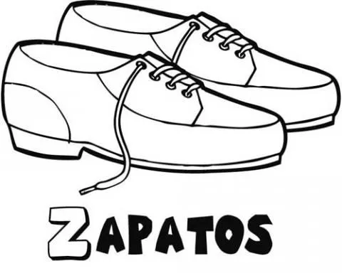Dibujos animados para colorear de zapato - Imagui