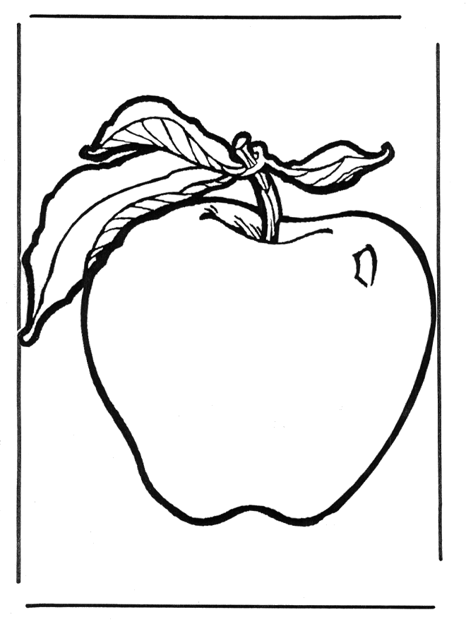 Dibujos.org / Diversos / Verduras y frutas / Manzana 1