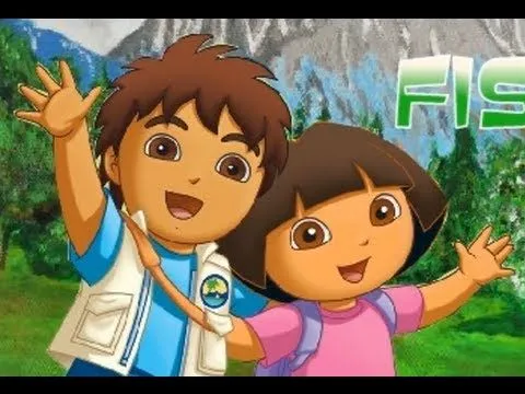 Diego and Dora the explorer - Full Episode - Movie game - fishing ...