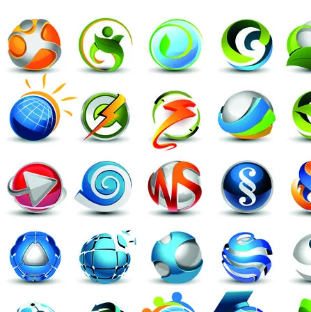 Different 3D logos design elements vector 01 - Vector Logo free ... Different 3D logos design elements vector 01 - Vector Logo free ...