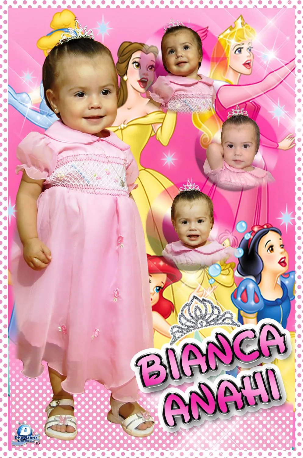 Digi Corp Ediciones: Banner Infantil Motivo princesas Bianca Anahi