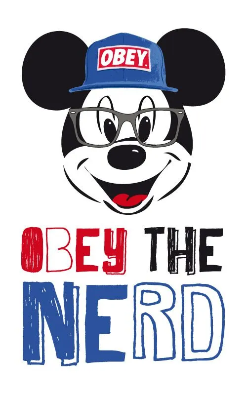 DIGITAL DINOSAUR - OBEY MICKEY MOUSE T-shirt design for Scrapbook...