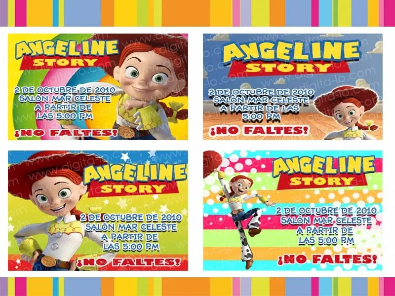 digitalo: Invitaciones Jessie La Vaquerita Toy Story 3