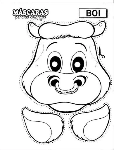 Cow mask - free coloring pages | Coloring Pages
