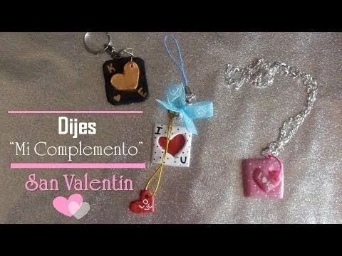Dijes "Mi complemento" SAN VALENTIN♥ | Porcelana fria - YouTube