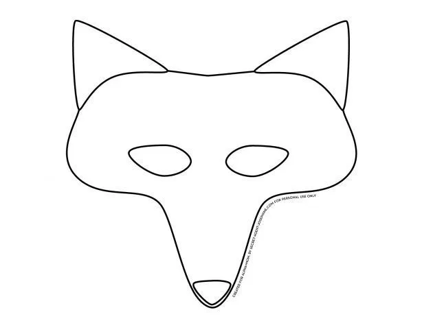 Moldes de mascara de lobo de fomi - Imagui