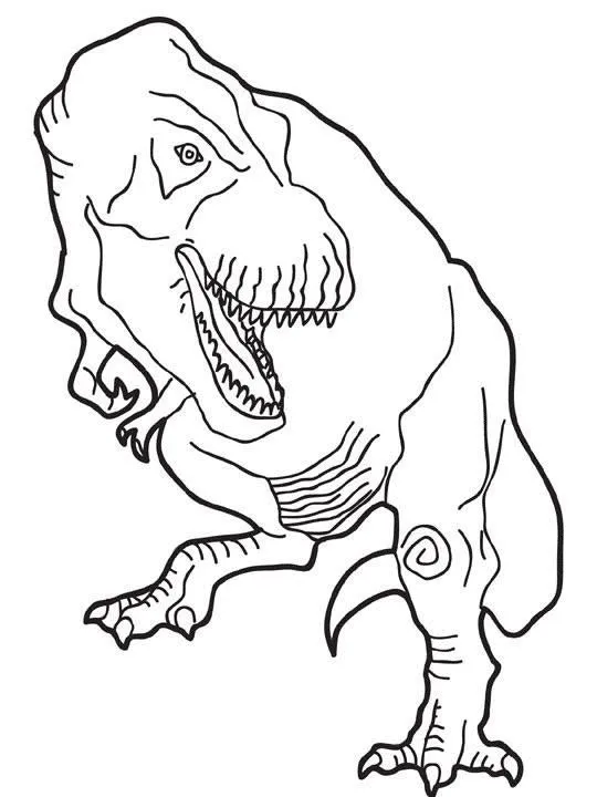 Dibujos para colorear DINOSAURIOS, Tecodontosaurio para imprimir