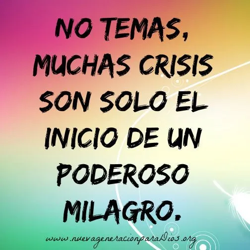 Dios #amor #confianza #palabras #vida #milagro #crisis | Notes ...
