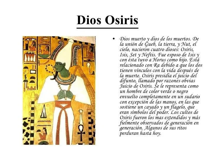 Los dioses egipcios
