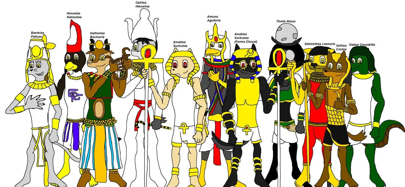 Los Dioses Egipcios de Anubios Suricatos by VirtualSonic1731 on ...