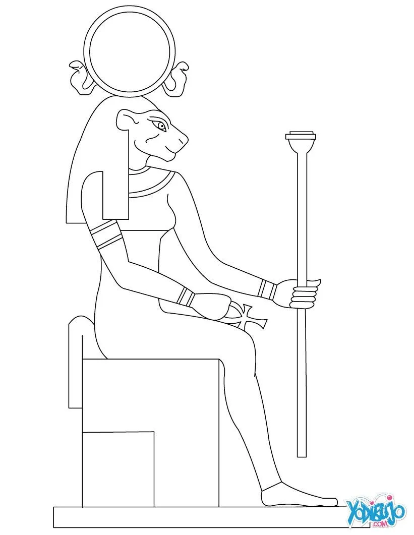 DIOSES EGIPCIOS para colorear, la diosa TEFNUT Egipto para imprimir DIOSES EGIPCIOS para colorear, la diosa TEFNUT Egipto para imprimir