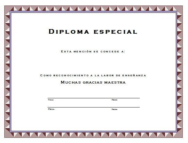 Diploma para el maestro - Lo nuevo de hoy