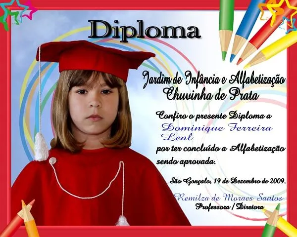 Diplomas de pre escolar - Imagui