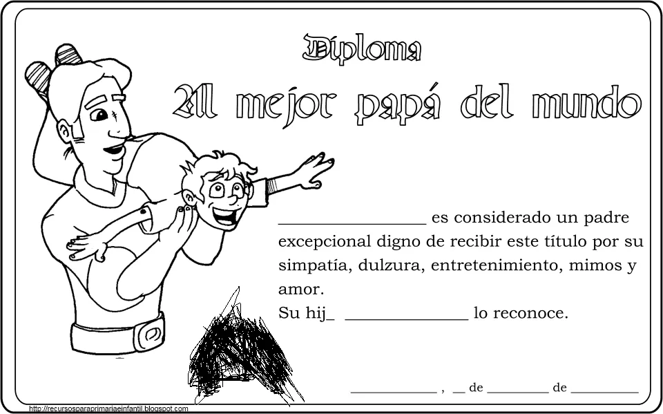 ... para Primaria e Infantil: Diplomas Día del padre para imprimir ... para Primaria e Infantil: Diplomas Día del padre para imprimir