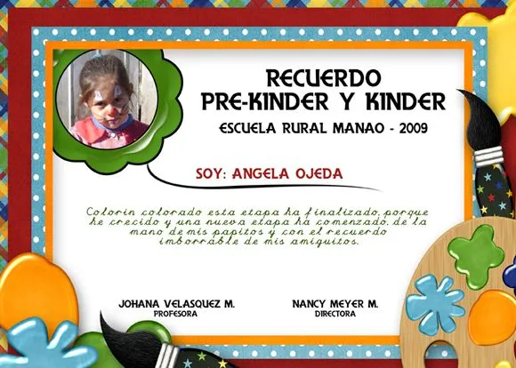 Certificado para preescolar - Imagui