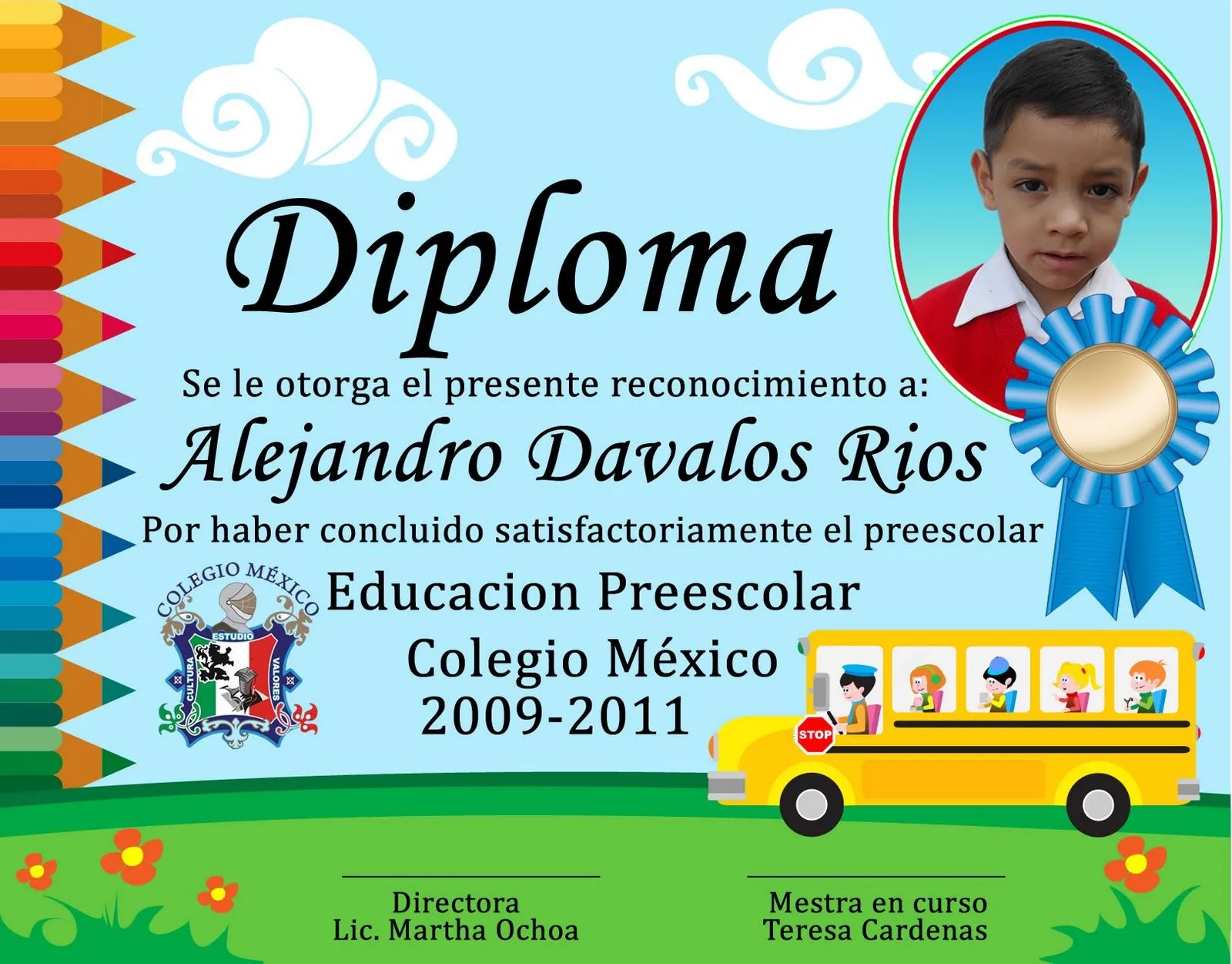 Diplomas para niños de kinder - Imagui