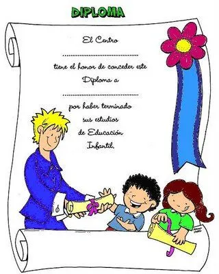 Plantillas diplomas infantiles - Imagui