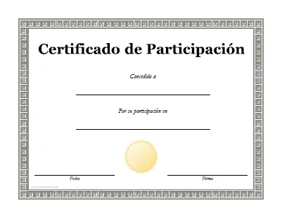 Diplomas de Participación - Para Imprimir Gratis ...